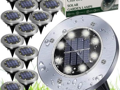 12 prikspots solar led